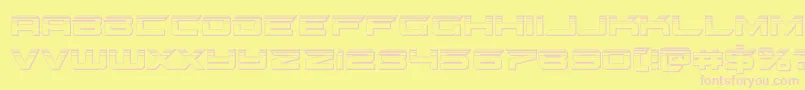 gypsykillerplat Font – Pink Fonts on Yellow Background