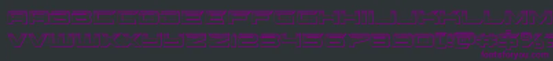 gypsykillerplat Font – Purple Fonts on Black Background