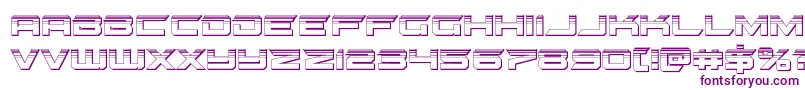 Czcionka gypsykillerplat – fioletowe czcionki na białym tle