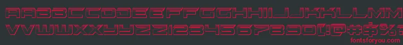 Шрифт gypsykillerplat – красные шрифты на чёрном фоне