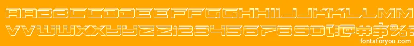 gypsykillerplat Font – White Fonts on Orange Background