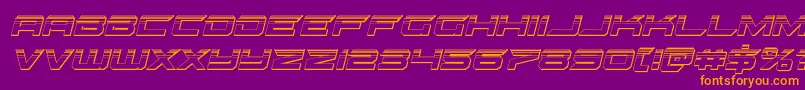 gypsykillerplatital Font – Orange Fonts on Purple Background