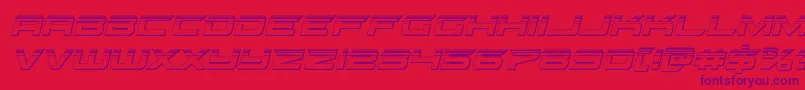 gypsykillerplatital Font – Purple Fonts on Red Background