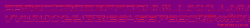 gypsykillerplatital Font – Red Fonts on Purple Background