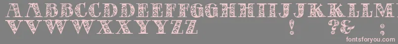 GypsyRose Font – Pink Fonts on Gray Background