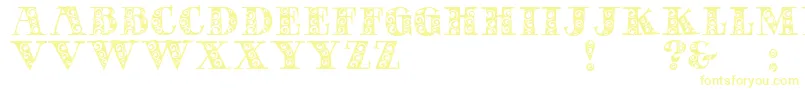 GypsyRose-Schriftart – Gelbe Schriften