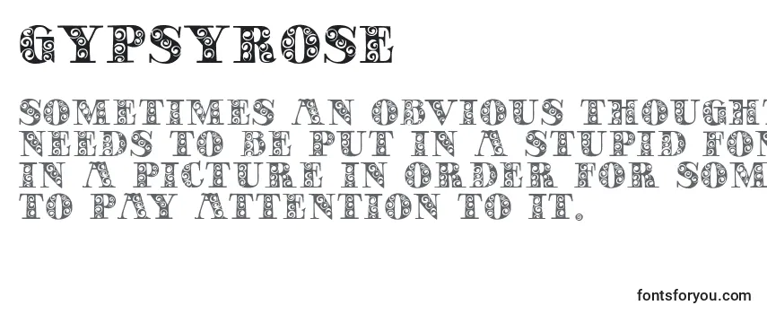 Schriftart GypsyRose (128798)