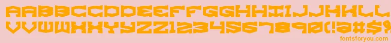 gyroresh Font – Orange Fonts on Pink Background