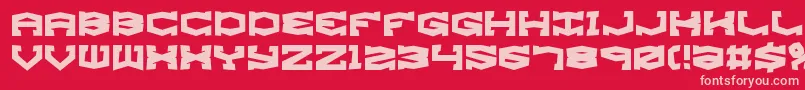 gyroresh Font – Pink Fonts on Red Background