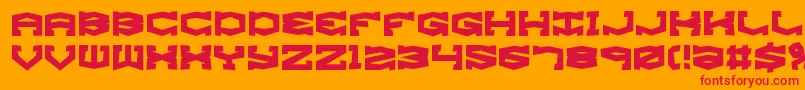 gyroresh Font – Red Fonts on Orange Background