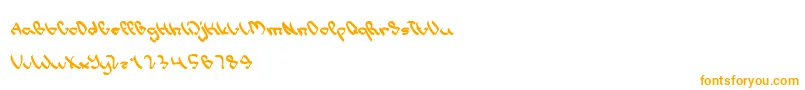 フォントWriteALetter – オレンジのフォント