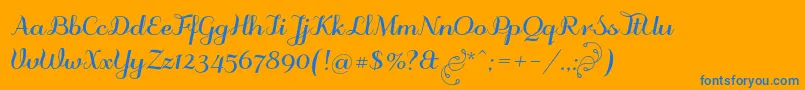 Подробнее о шрифте Odstemplikbold Шрифт Odstemplikbold – синие шрифты на оранжевом фоне