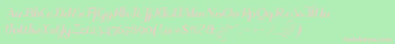 Odstemplikbold Font – Pink Fonts on Green Background