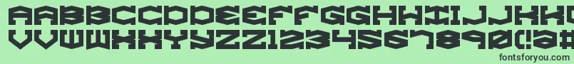 gyrose Font – Black Fonts on Green Background