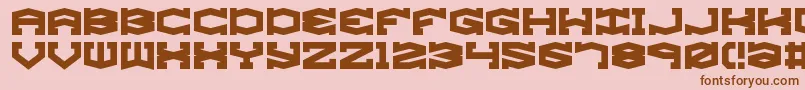 gyrose Font – Brown Fonts on Pink Background