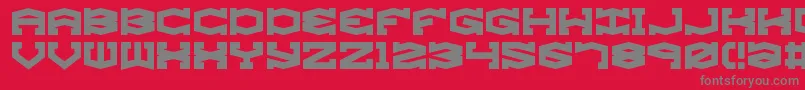 gyrose Font – Gray Fonts on Red Background