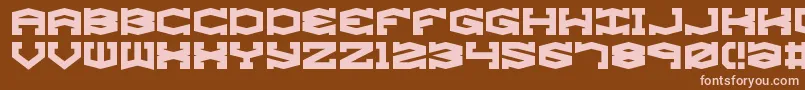 gyrose Font – Pink Fonts on Brown Background