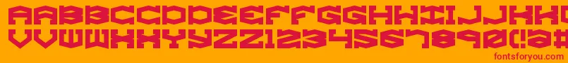 gyrose Font – Red Fonts on Orange Background