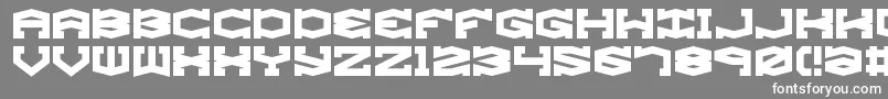 フォントgyrose – 灰色の背景に白い文字