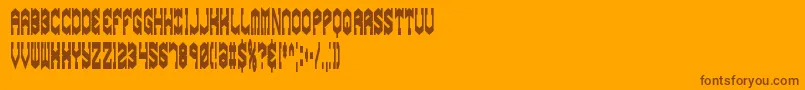 gyrosesq Font – Brown Fonts on Orange Background