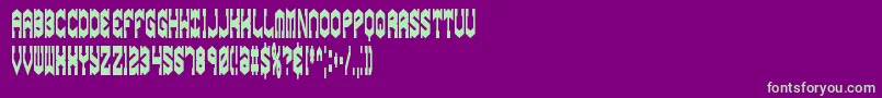 gyrosesq Font – Green Fonts on Purple Background