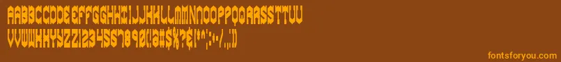 gyrosesq Font – Orange Fonts on Brown Background