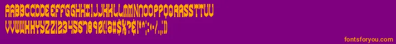 gyrosesq-fontti – oranssit fontit violetilla taustalla