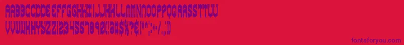 gyrosesq Font – Purple Fonts on Red Background