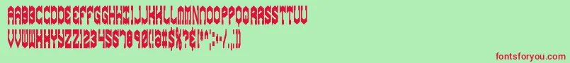 gyrosesq Font – Red Fonts on Green Background