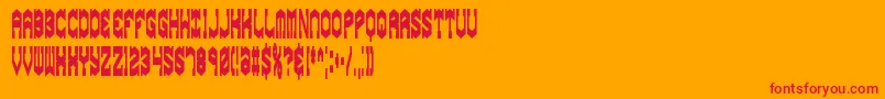 gyrosesq Font – Red Fonts on Orange Background