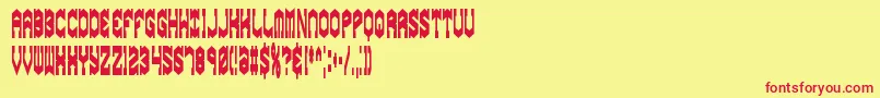 gyrosesq Font – Red Fonts on Yellow Background