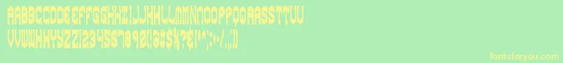 gyrosesq Font – Yellow Fonts on Green Background