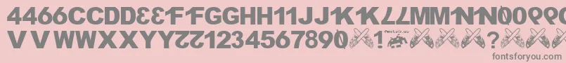 H4XX0R fontvir us Font – Gray Fonts on Pink Background