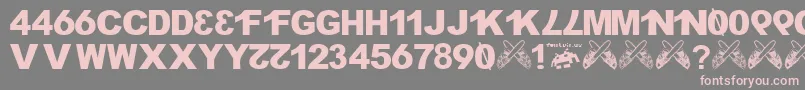 H4XX0R fontvir us Font – Pink Fonts on Gray Background