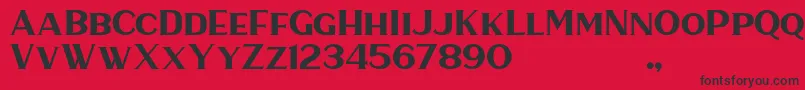 fuente HaarlemSerif – Fuentes Negras Sobre Fondo Rojo
