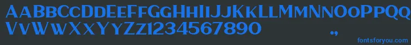 fuente HaarlemSerif – Fuentes Azules Sobre Fondo Negro