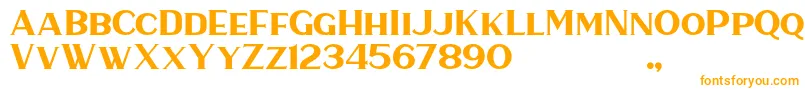 HaarlemSerif Font – Orange Fonts on White Background