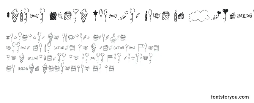 Шрифт Habede Extra Doodles Font by 7NTypes
