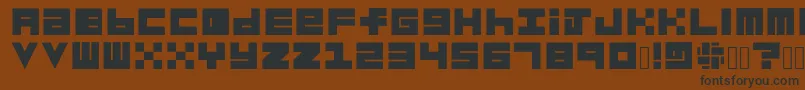 Habesha Blocks BLACK Font – Black Fonts on Brown Background