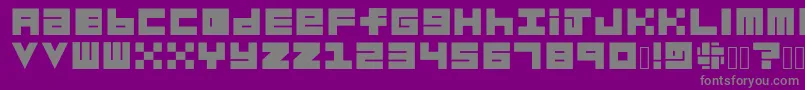 Habesha Blocks BLACK Font – Gray Fonts on Purple Background