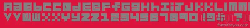 Шрифт Habesha Blocks BLACK – серые шрифты на красном фоне