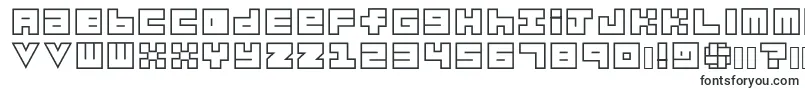 Шрифт Habesha Blocks OUTLINES – вытянутые шрифты
