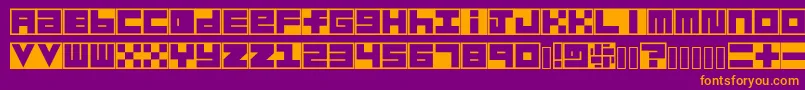 More about Habesha Blocks Font Habesha Blocks Font – Orange Fonts on Purple Background