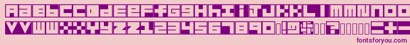 More about Habesha Blocks Font Habesha Blocks Font – Purple Fonts on Pink Background