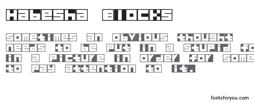 Шрифт Habesha Blocks