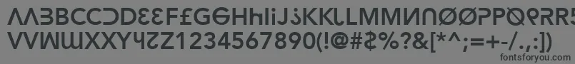 hacka   -Schriftart – Schwarze Schriften auf grauem Hintergrund