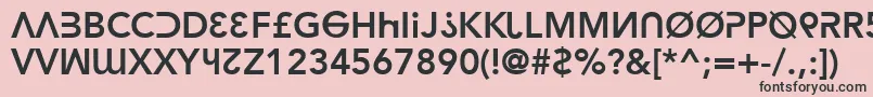 hacka   -Schriftart – Schwarze Schriften auf rosa Hintergrund