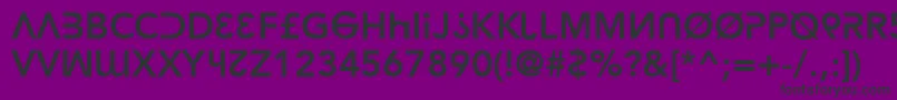 hacka    Font – Black Fonts on Purple Background