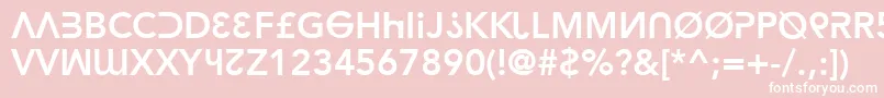 hacka   -Schriftart – Weiße Schriften auf rosa Hintergrund