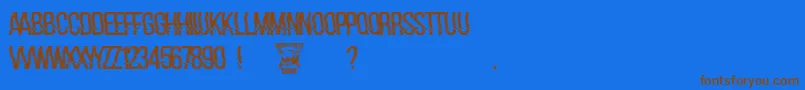 Подробнее о шрифте hackerchaos Шрифт hackerchaos – коричневые шрифты на синем фоне